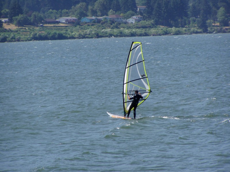  View of windsurfer  