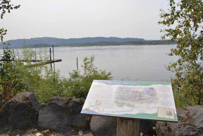 Lewis and Clark Historic Marker at Steamboat Landing