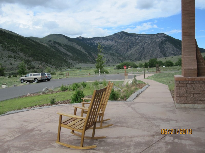 View from the Porch of the Main Visitor Center at Lewis & Clark Caverns State Park 
