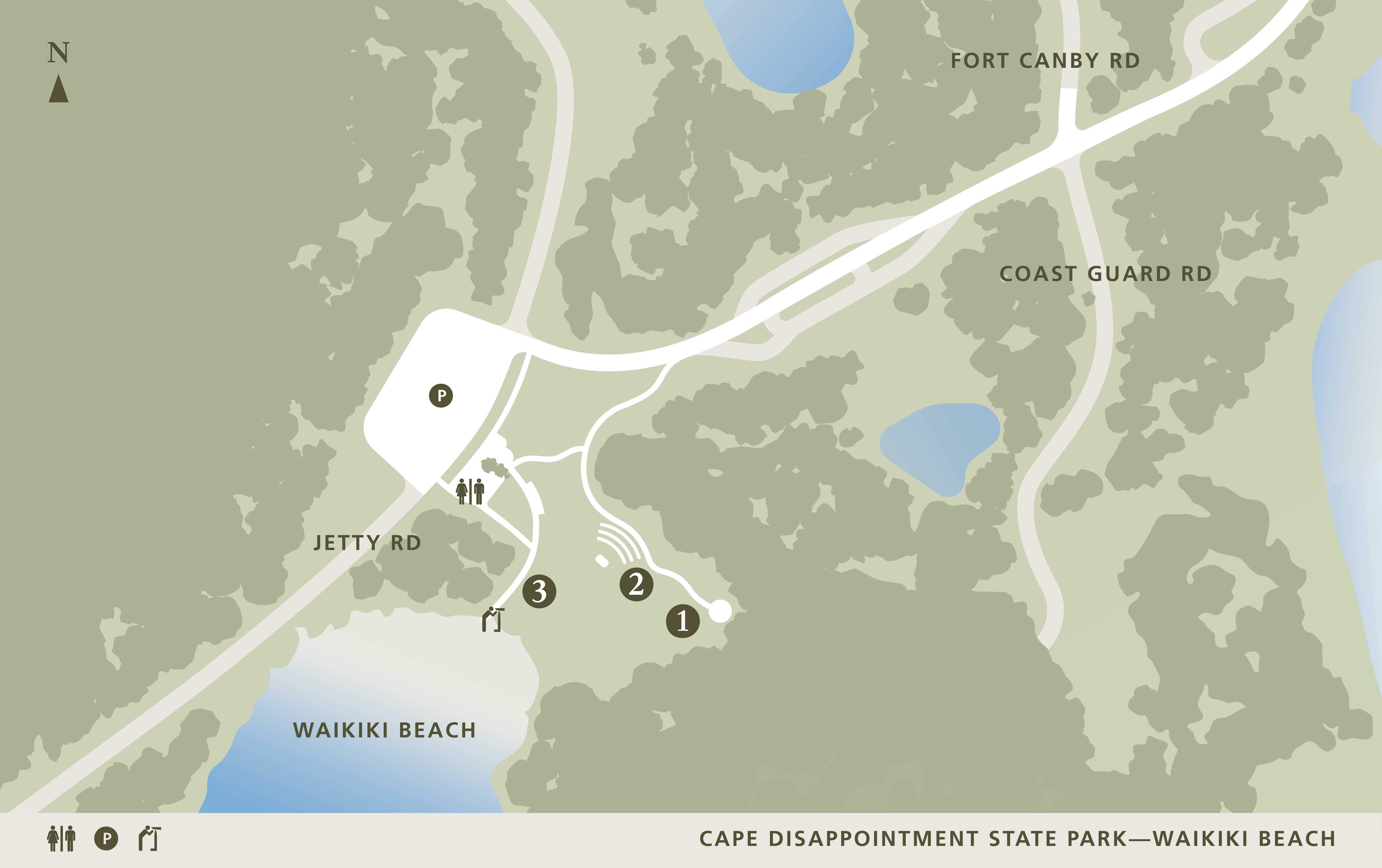 Map of river site - Waikiki Beach side
