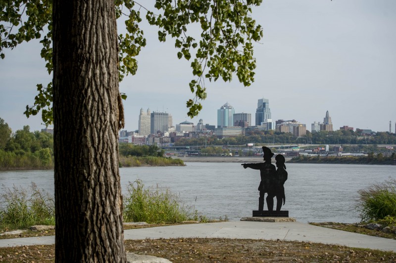 Lewis and Clark Keelboat at Kaw Point