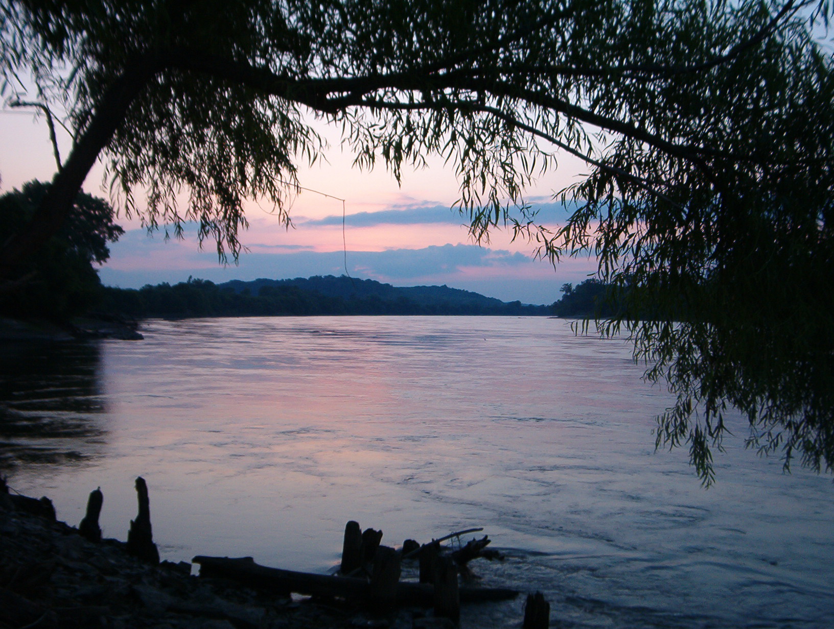 Missouri River at twilight