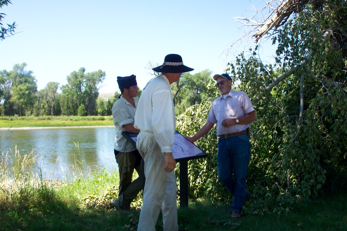 2005 Discovery Expedition of St. Charles, MO at Yorks Islands, with John Stoner near Townsend, Montana