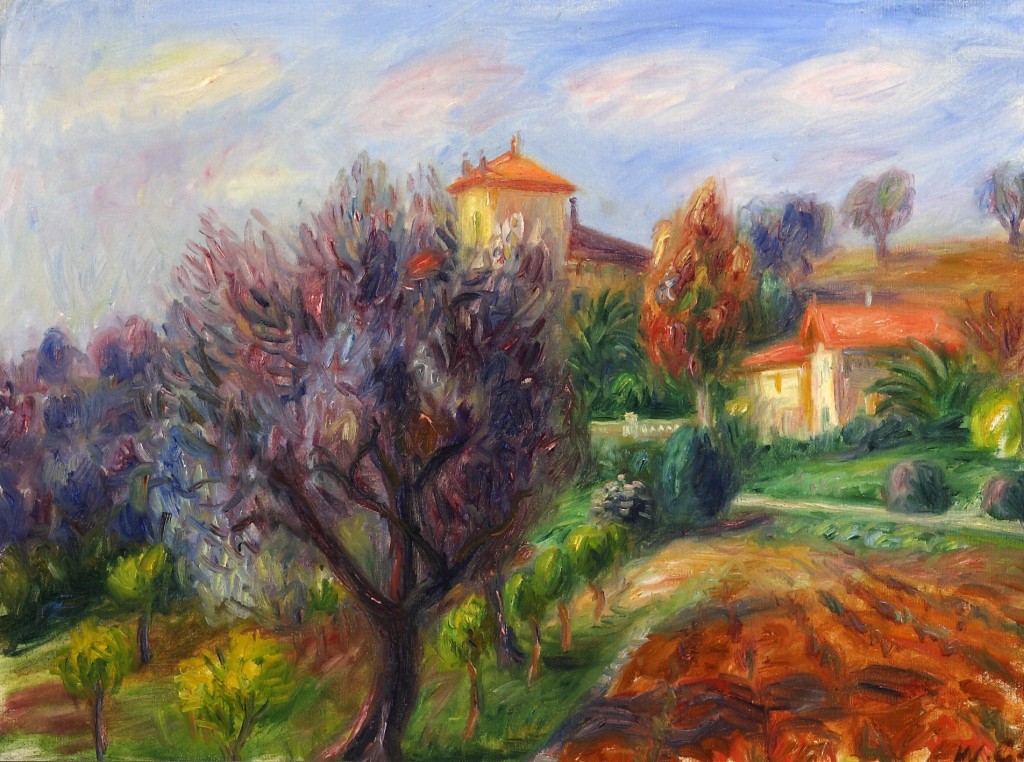 William James Glackens, Hillside with Olive Trees (Rue de Varenne)