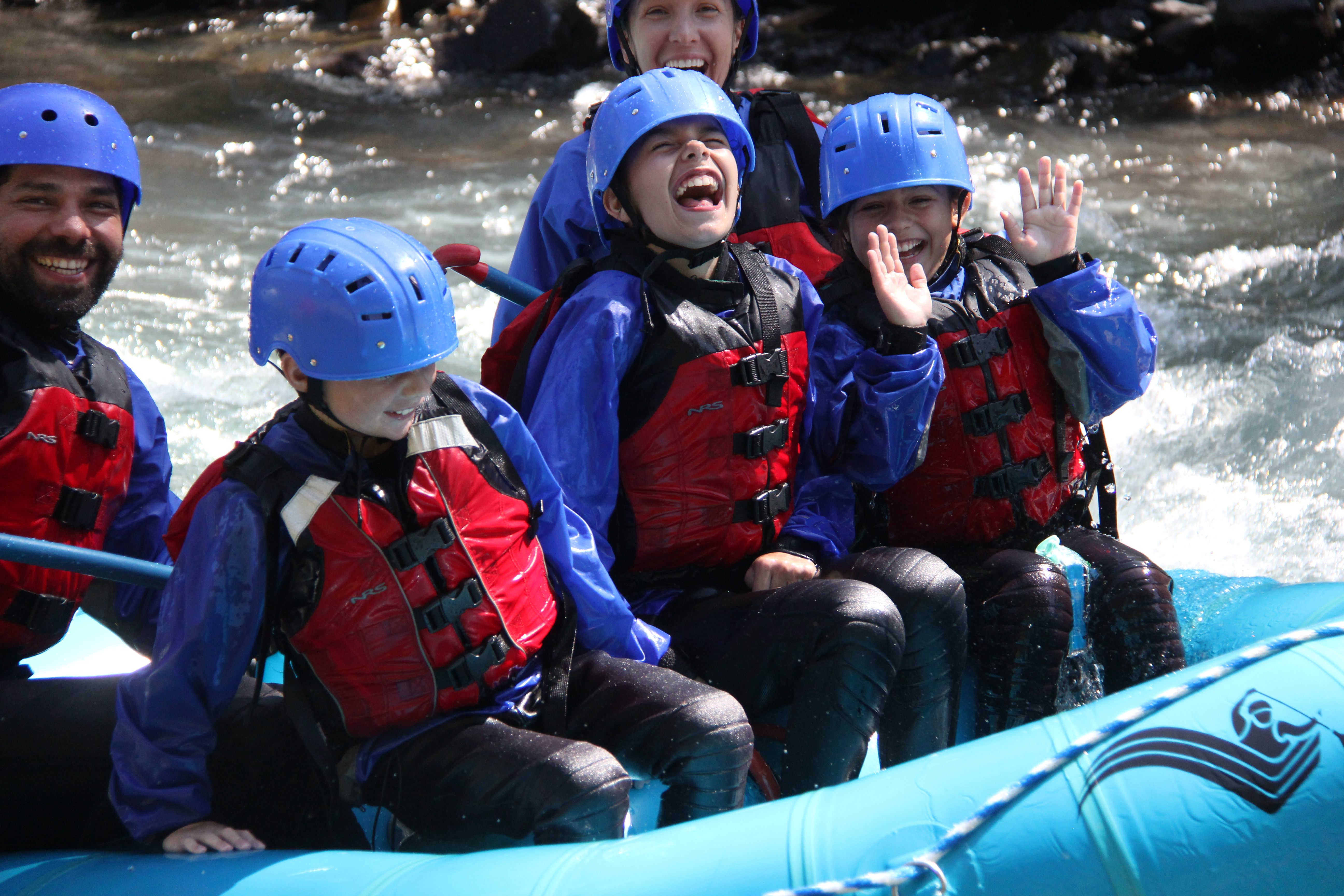 Kids rafting fun with Zoller's Outdoor Odysseys