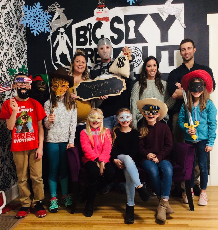 Friends, family, and coworkers all have fun at Big Sky Breakout!