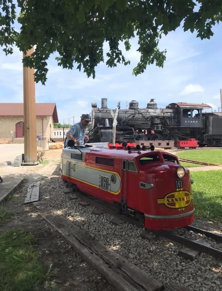 The Little Train has about a half mile of track.