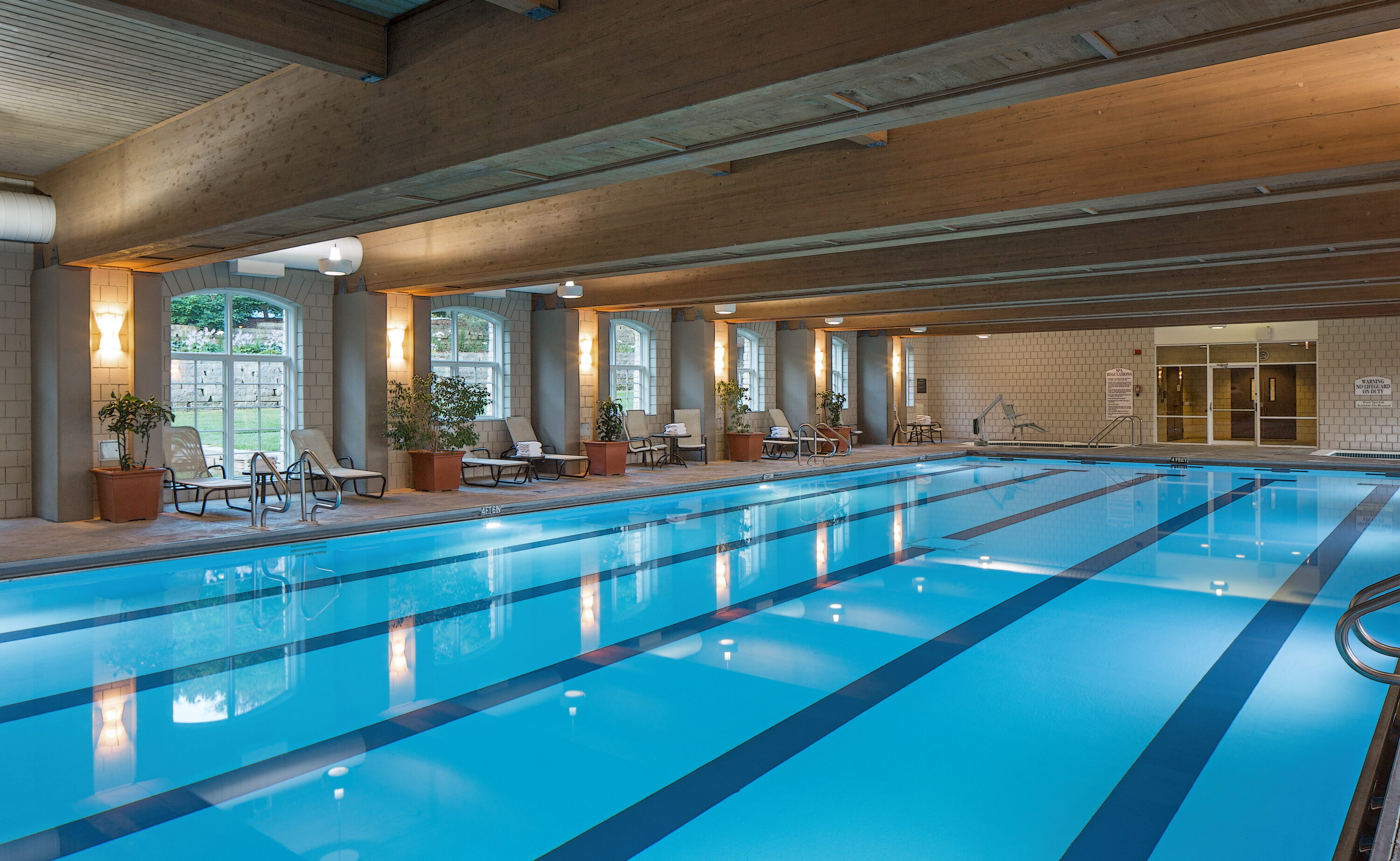  The Olympic-sized indoor pool and children's pool provide water fun for everyone. There's also a Jacuzzi