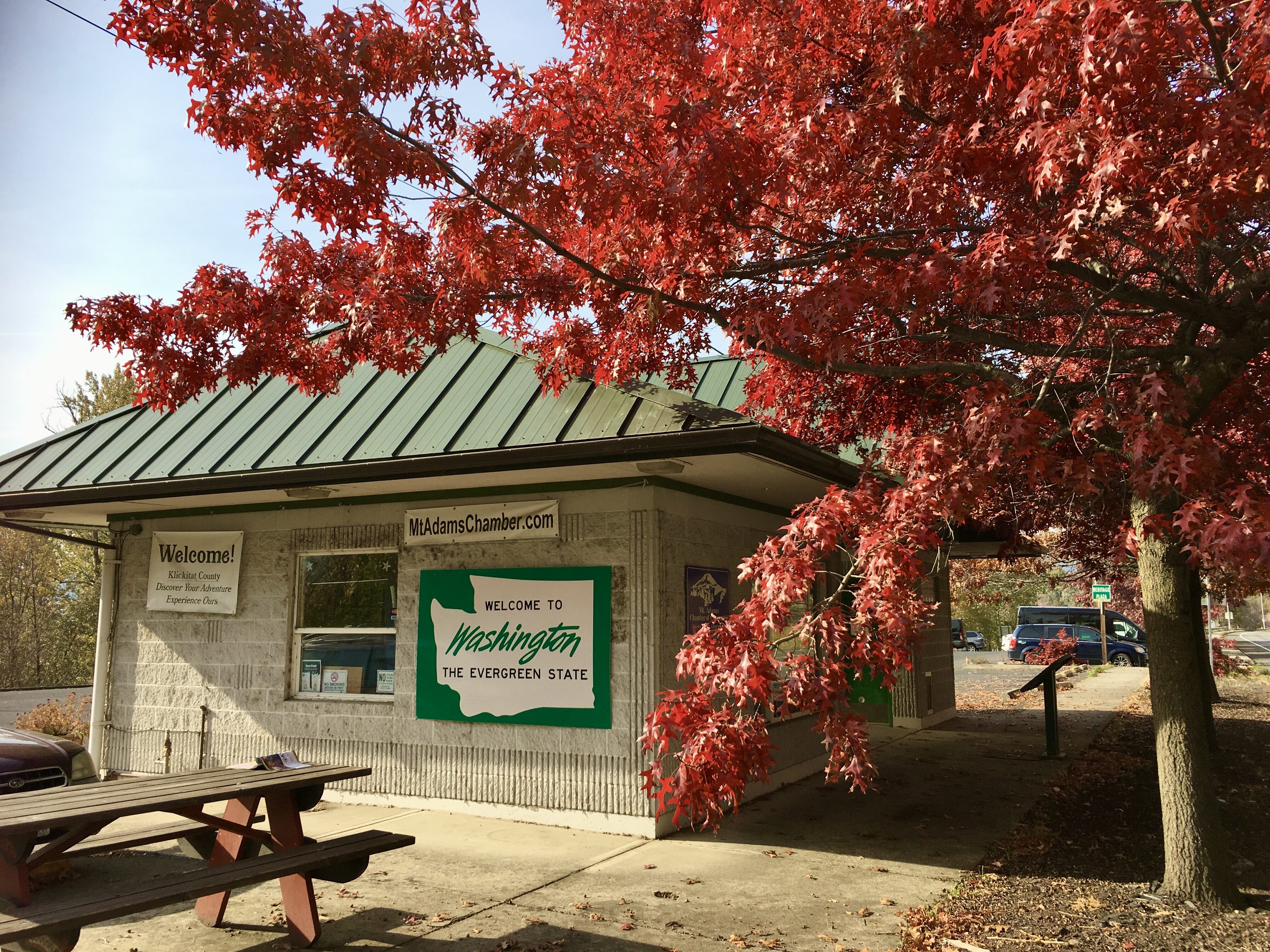 Visitor Center in Autumn