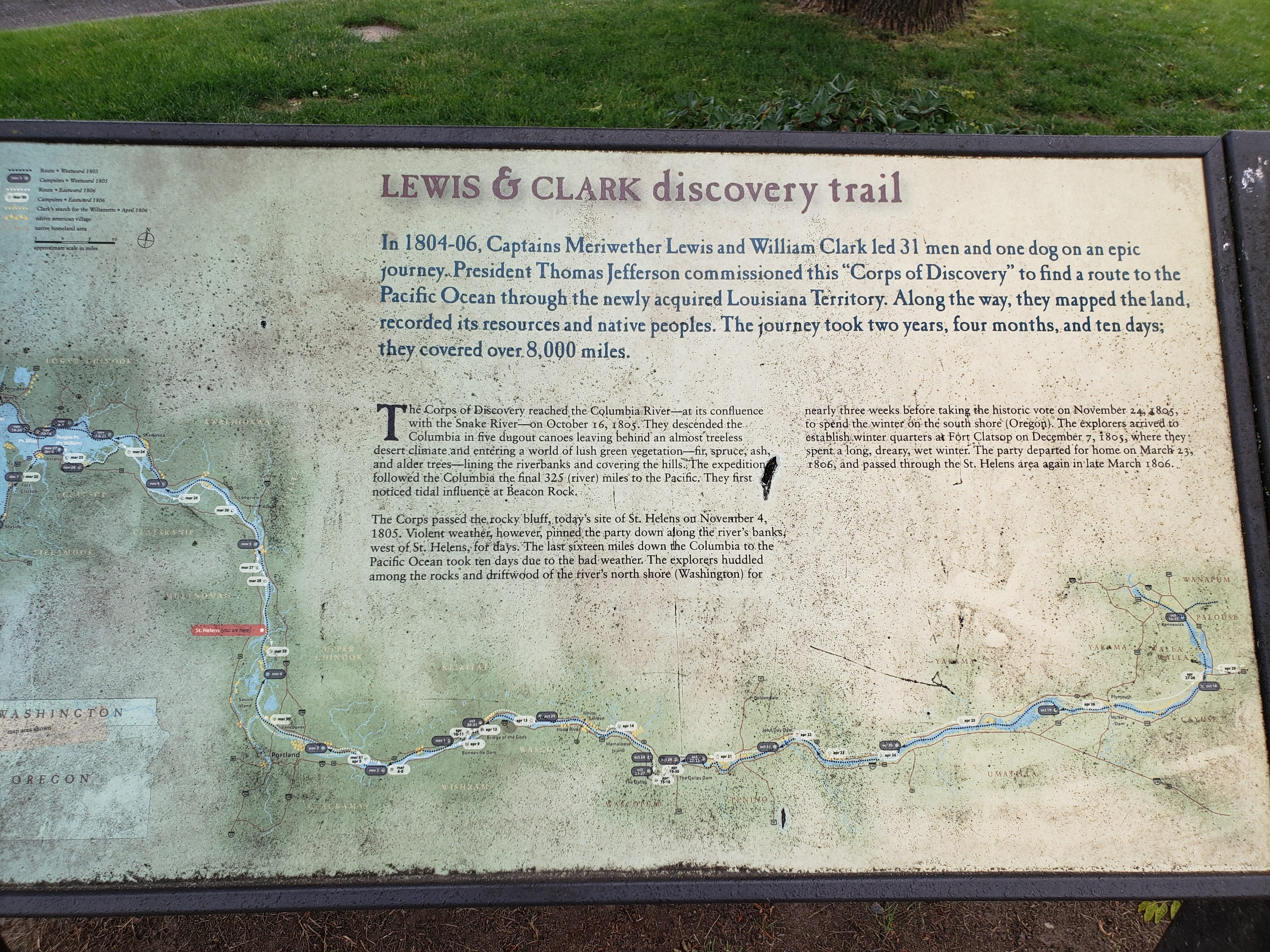 trail interpretive path St. Helens, Oregon