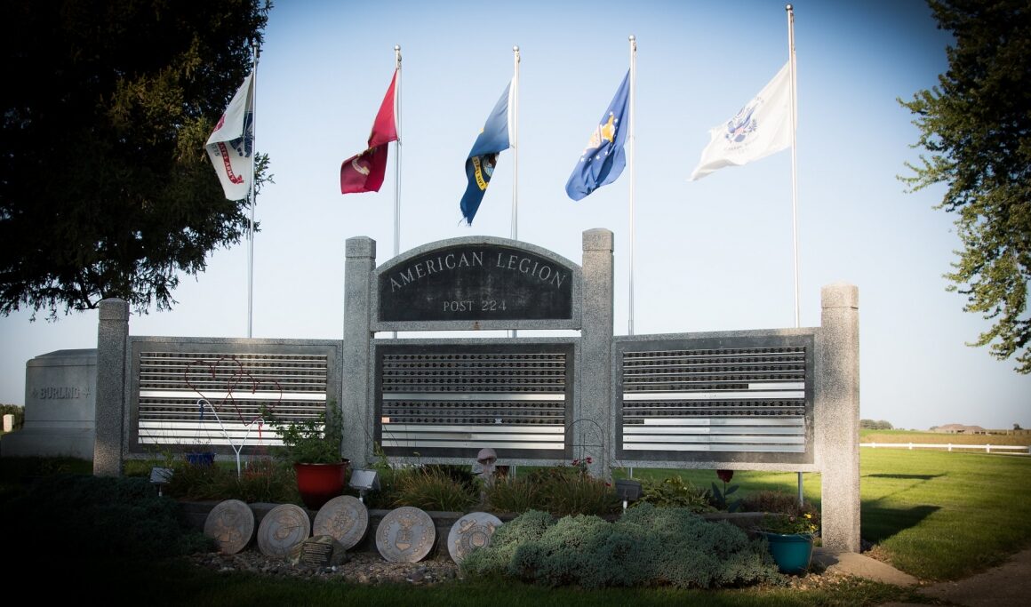 The Dunlap American Legion Veterans' Memorial.