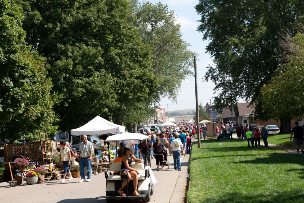 A view of the Applefest festivities.
