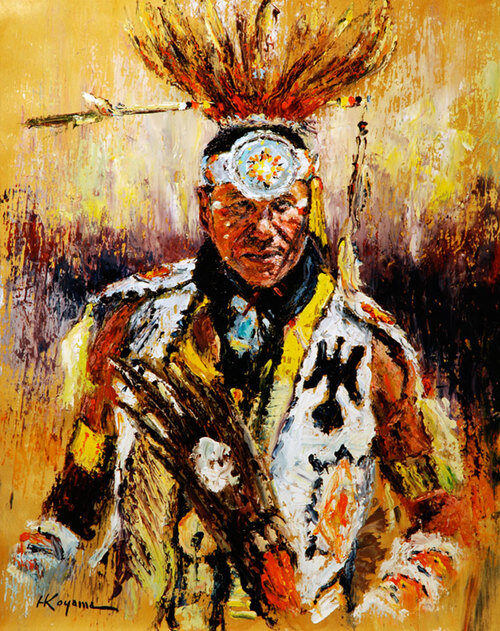 Native man in traditional dress