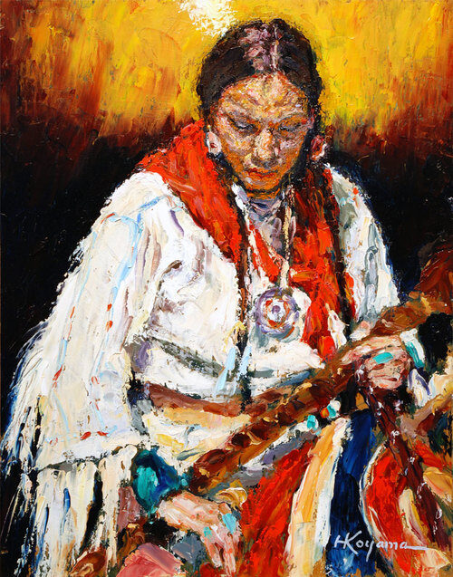 Native woman traditional dress