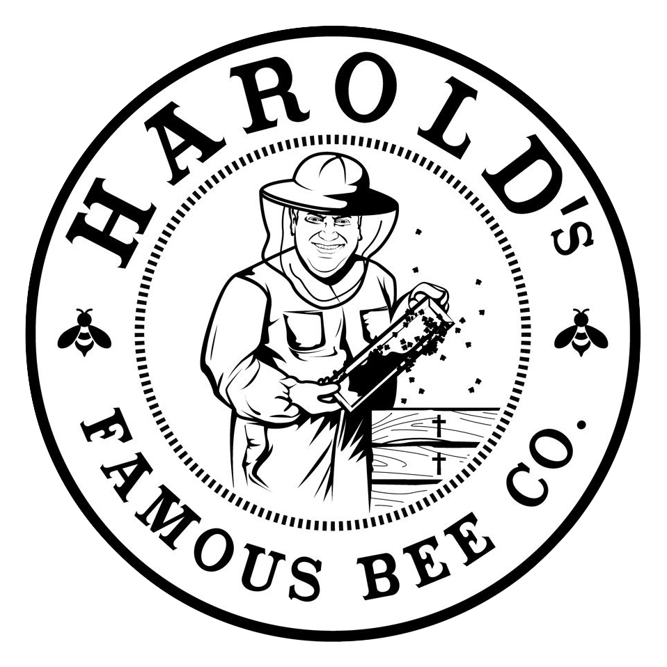 Harold's logo of a beekeeper
