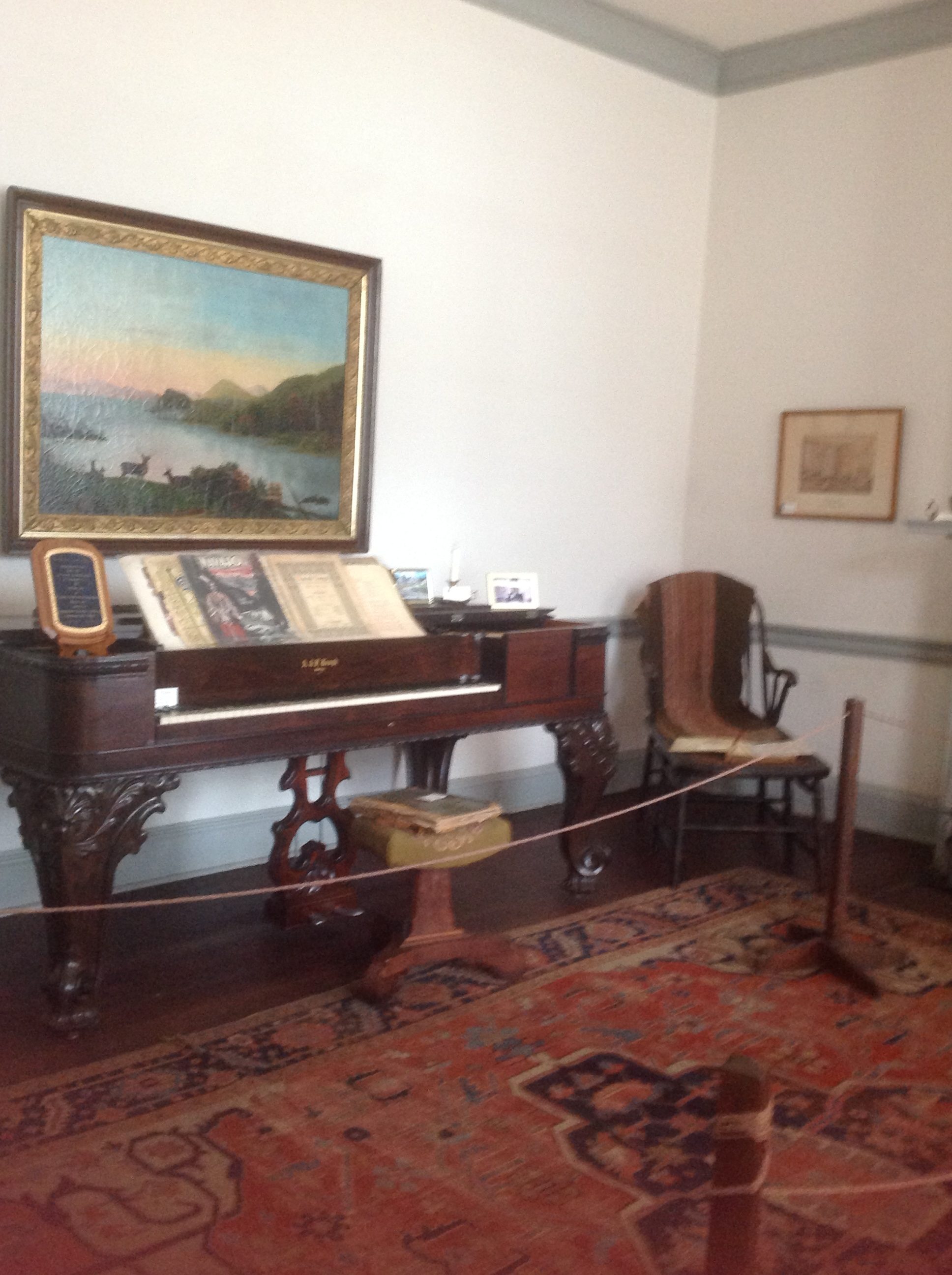 1850 era piano owned b Claudius Menager