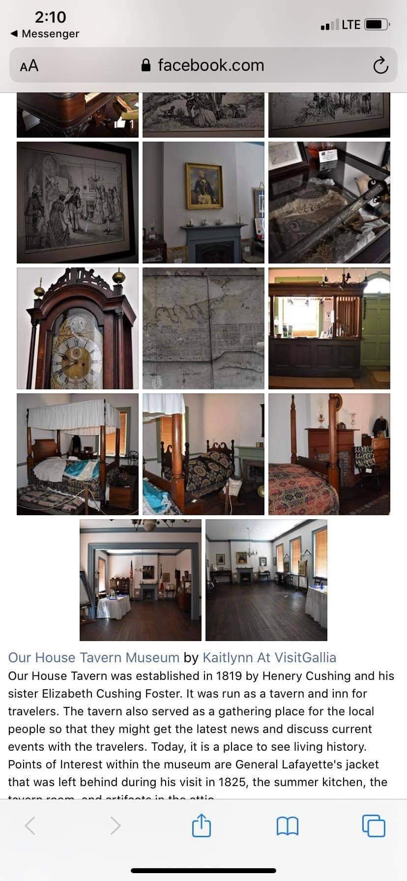 Collage of inside tavern