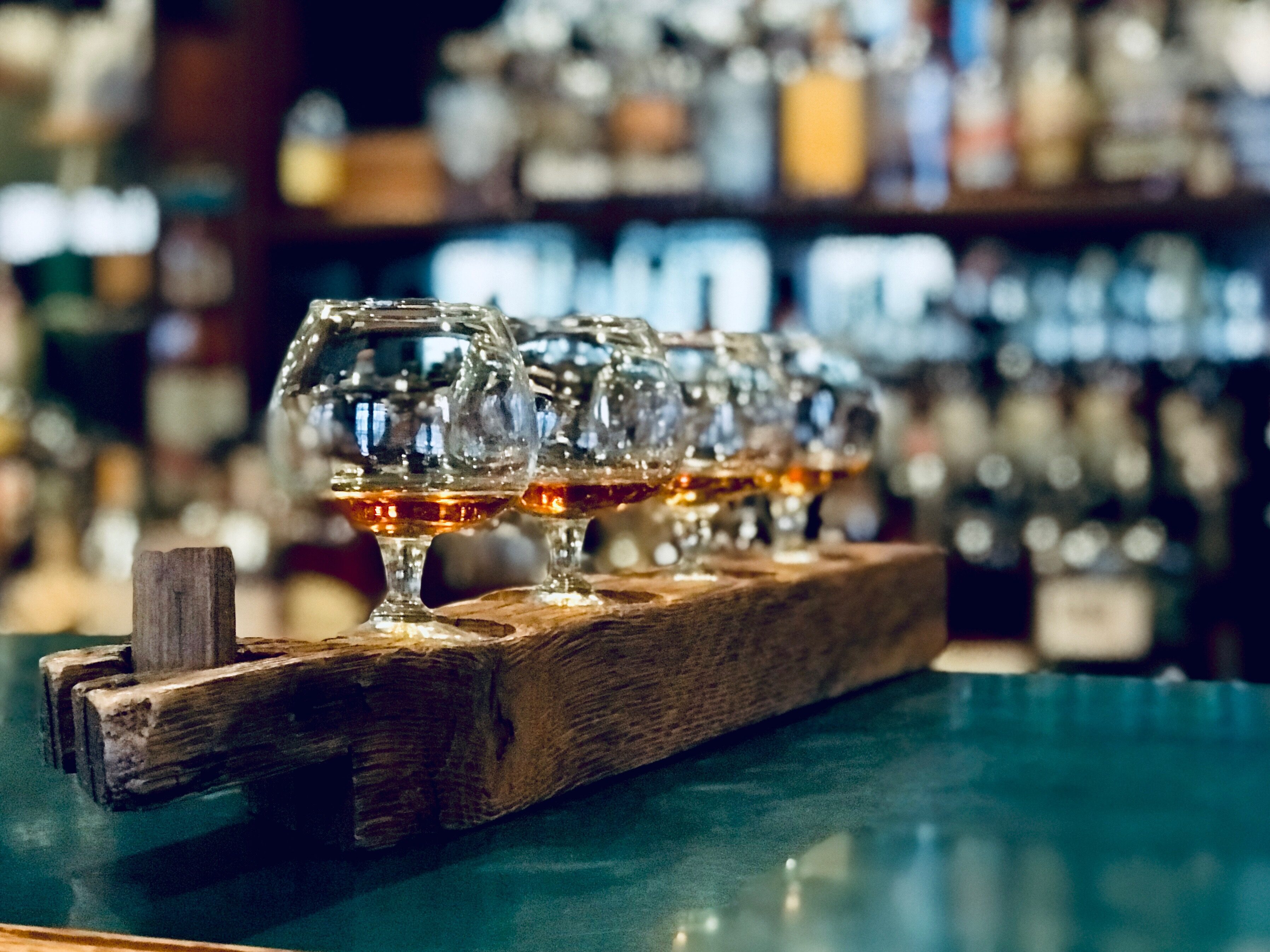 Bourbon Flight at Knob Hill Tavern