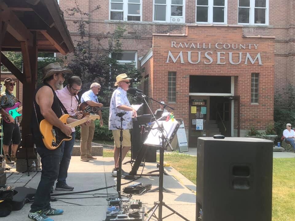 A musical event outside Ravalli County Museum along the Lewis and Clark Historic Trail