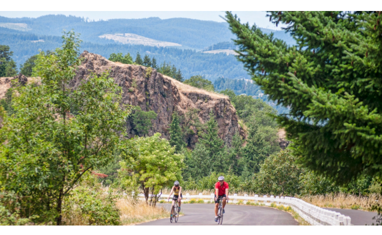Biking Historic Columbia River Highway State Trail