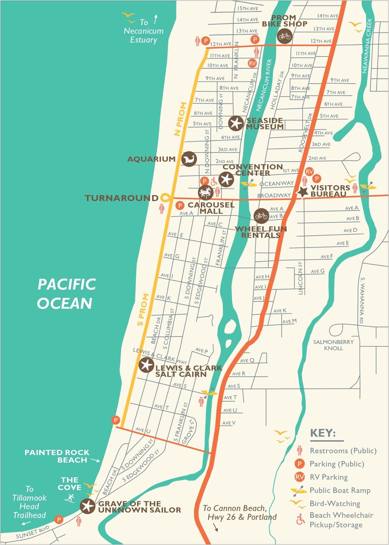 Map of the Seaside