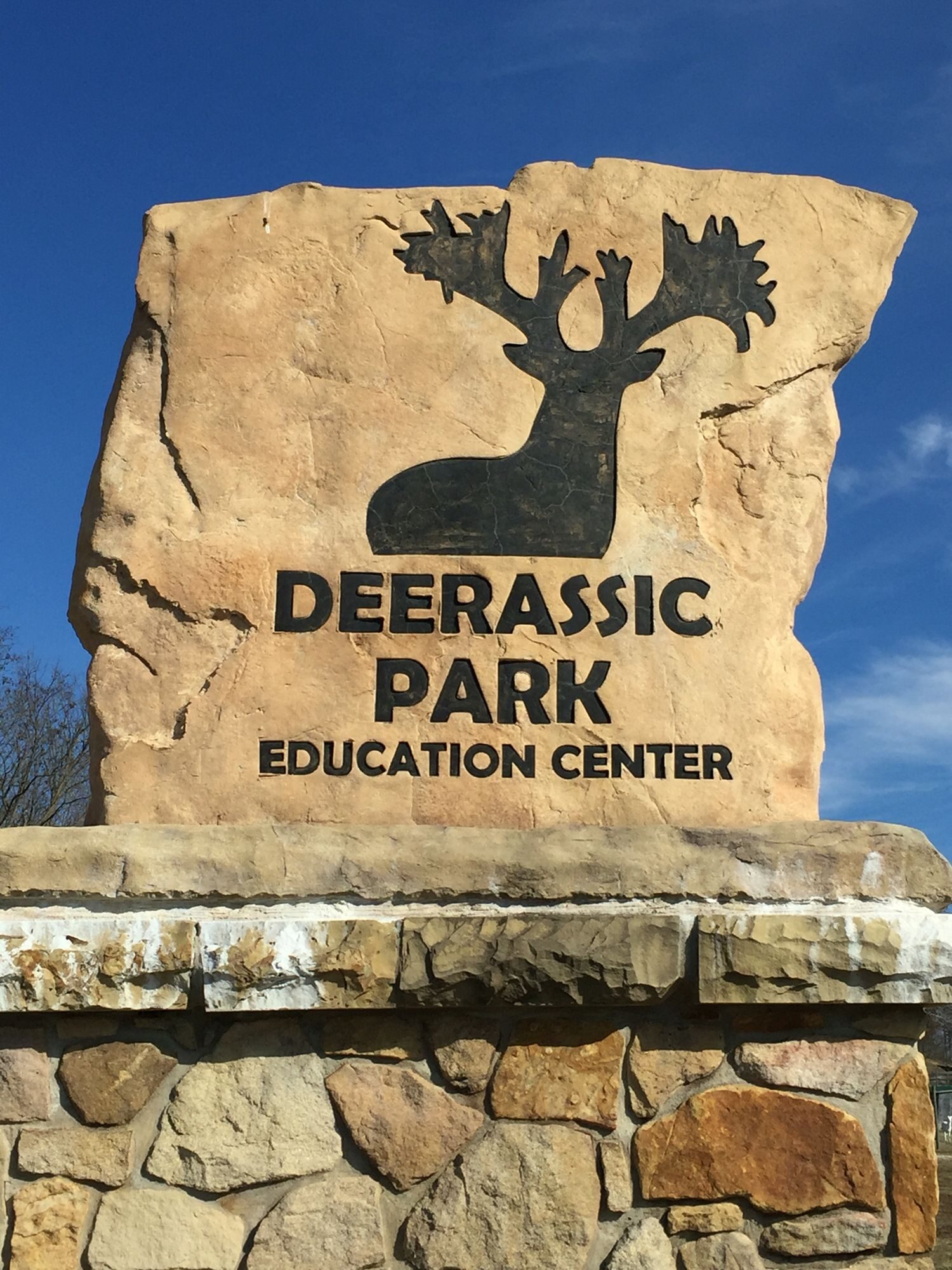 Deerassic Park entrance sign