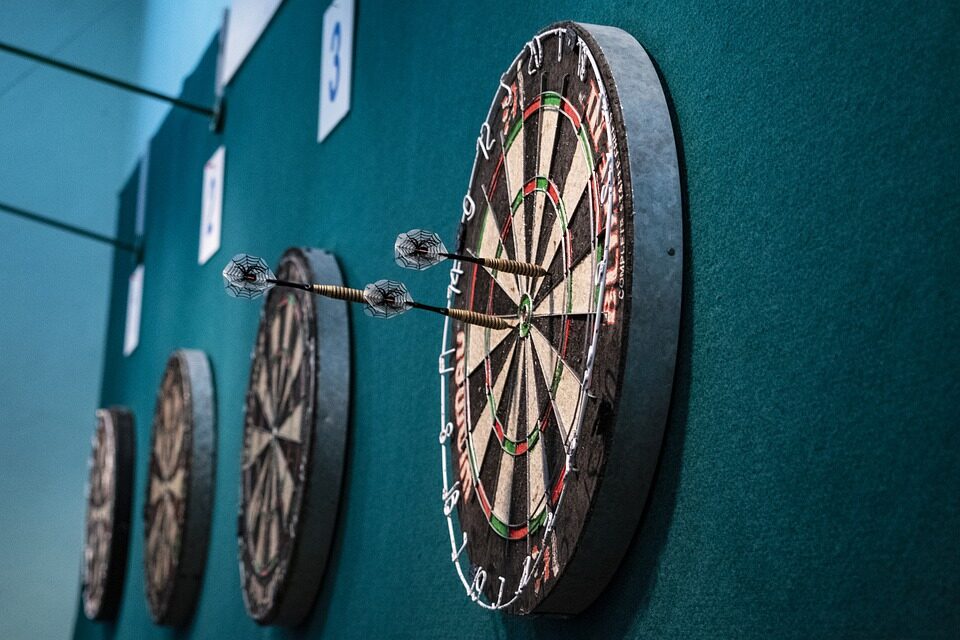 Dart boards, Silver Dollar Saloon along the Lewis and Clark Historic Trail