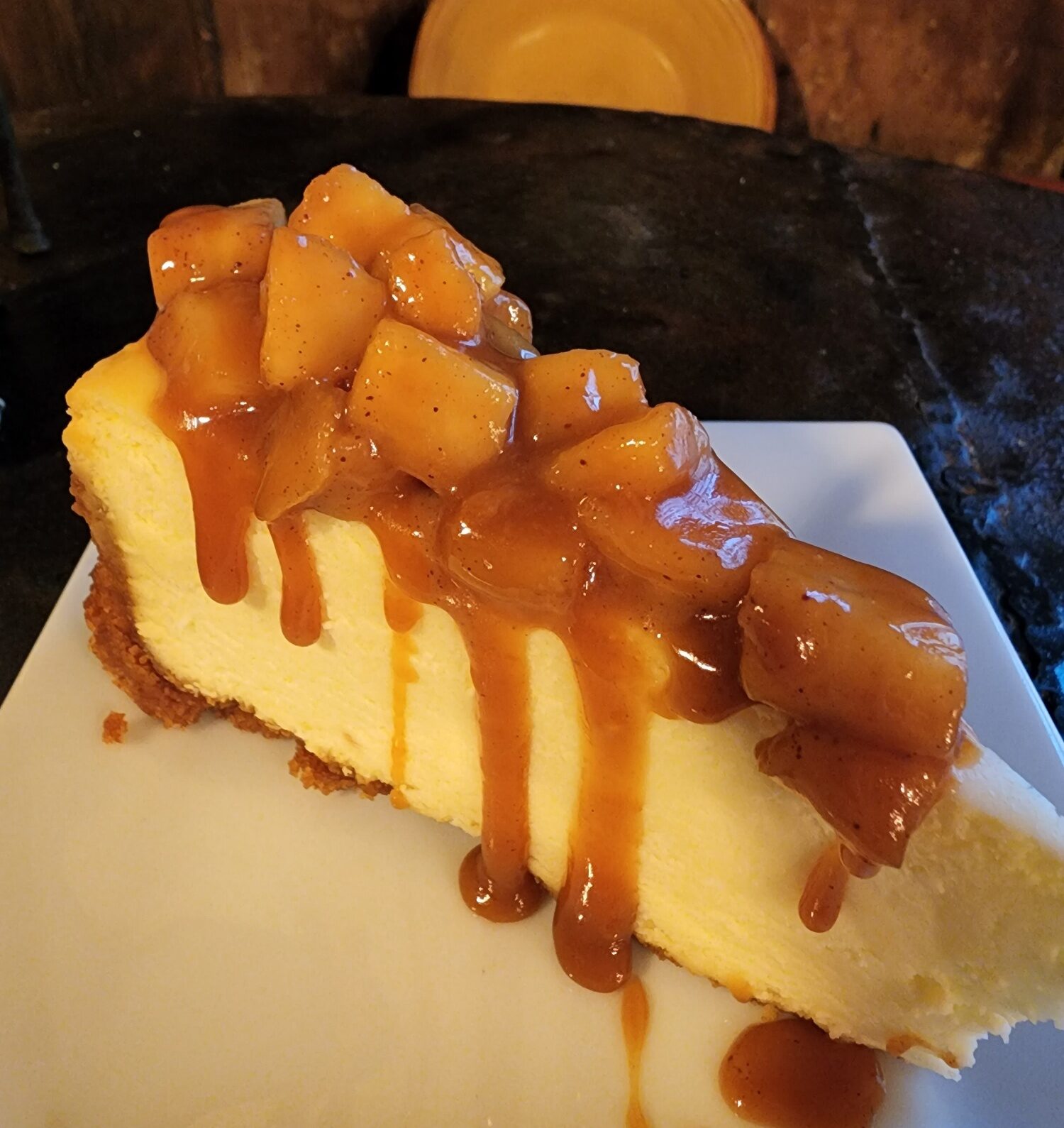 Cheesecake at M's Eatery along The Lewis and Clark National Historic Trail