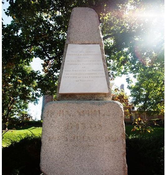 Thomas Jefferson Original Gravestone - Lewis and Clark Trail Experience