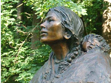 How Sacagawea is portrayed