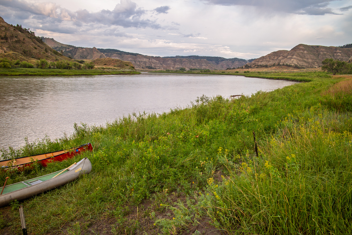 Missouri River Breaks from Gist Bottom Boat Camp